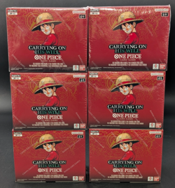 Lot of (6) One Piece TCG OP-13 Carrying On His Will Booster Box SEALED EN - Image 1
