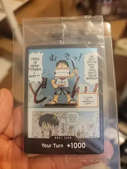 DON!! Young Luffy Devil Fruit Vol 1. One Piece Card Game TCG Promo. - Image 1