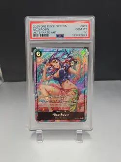 One Piece 2025 Op 12 English Nico Robin Alt Art PSA 10 - Image 1