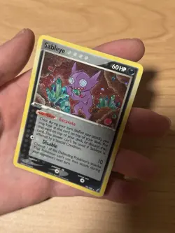 Pokemon Sableye 10/100 Crystal Guardians Holo Rare 60 HP Basic Card English - Image 1