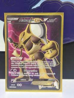 Pokemon Alakazam EX TCG Fates Collide Holo Full Art Ultra Rare Card 117/124 - Image 1