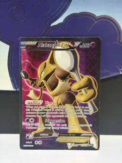 Pokemon Alakazam EX TCG Fates Collide Holo Full Art Ultra Rare Card 117/124 - Image 2