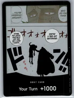 DON!! Card (Black & White) English Kingdoms of Intrigue - One Piece Card - NM - Image 1