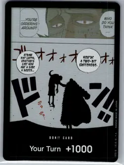 DON!! Card (Black & White) English Kingdoms of Intrigue - One Piece Card - NM - Image 1