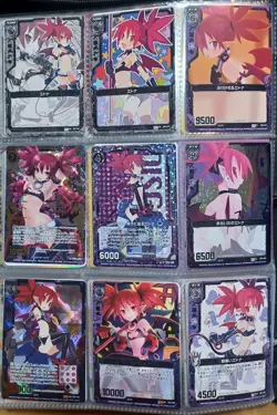 Z/X Japanese Etna Disgaea Foil Promo Card Lot, 10 Player Cards, Collectible Game - Image 1