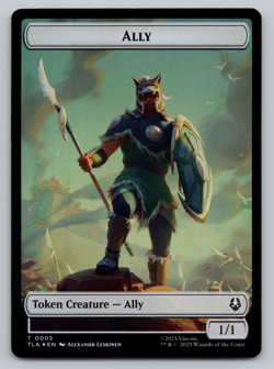 Ally | Clue FOIL Double Sided Token- MTG Avatar: The Last Airbender TLA - Image 1
