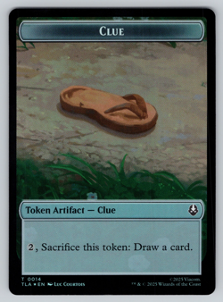 Ally | Clue FOIL Double Sided Token- MTG Avatar: The Last Airbender TLA - Image 2