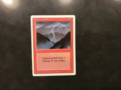 MTG Magic: The Gathering - Revised Edition - Lightning Bolt - Image 1