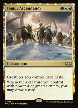[1x] Temur Ascendancy Near Mint, English Tarkir: Dragonstorm Commander MTG Magic - Image 1
