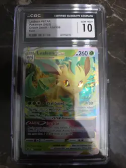 Pokemon TCG Leafeon VSTAR Crown Zenith Holo Ultra Rare Card 014/159 Gem Mint 10 - Image 1