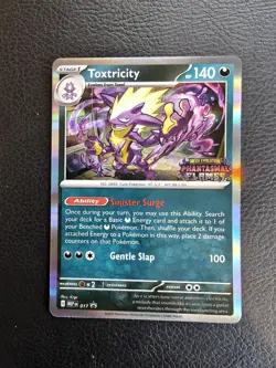 Pokemon TCG - Toxtricity MEP 017 Phantasmal Flames Stamped Prerelease Holo Promo - Image 1