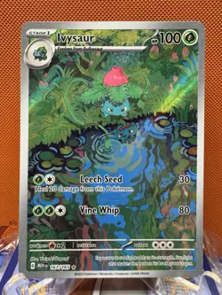 Pokemon IVYSAUR 167/165 Illustration Rare Scarlet Violet 151 NM/Mint 1394 - Image 1