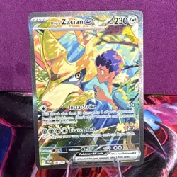 Pokemon Hop's Zacian ex 186/159 Sv09: Journey Together Holo Rare 230 HP - Image 1