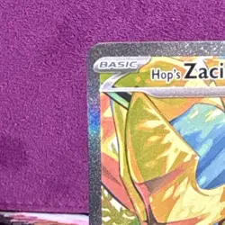 Pokemon Hop's Zacian ex 186/159 Sv09: Journey Together Holo Rare 230 HP - Image 2