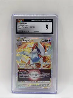 Pokemon Lugia VSTAR 139/195 SILVER TEMPEST Holo CGC 9 MINT 2022 - Image 1