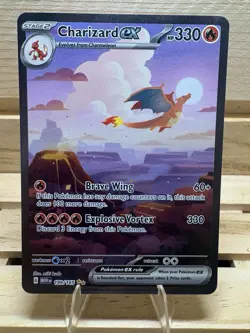 Charizard EX #199/165 Pokemon TCG S&V: 151 SIR Holo NM Free Shipping - Image 3