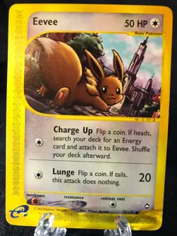 Eevee 075/147 Aquapolis Common Pokemon TCG NM Never Played - Image 1