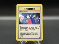 Pokemon TCG Sabrina’s ESP Trainer 1st Edition Gym Heroes 117/132 WOTC 2000 - Image 1