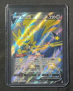 Pokemon TCG - Zacian V (Shiny) SWSH292 Black Star Promo - Sword & Shield - NM - Image 3