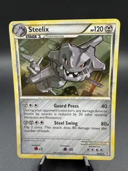 2010 Pokemon TCG Steelix Holo Ultra Rare HGSS Unleashed 24/95 - Image 1