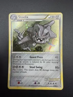 2010 Pokemon TCG Steelix Holo Ultra Rare HGSS Unleashed 24/95 - Image 3