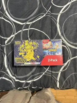 Pokemon Scarlet & Violet Surging Sparks ETB + Bundle Costco 2-pack - Image 1