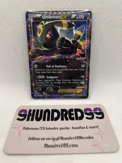 Umbreon EX 55/124 Holo Rare 2016 Pokemon XY Fates Collide Mint - Image 1