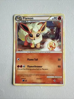 Pokemon TCG Flareon Undaunted 26/90 Regular Uncommon LP - Image 1