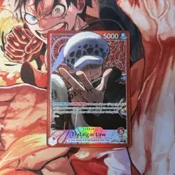 Trafalgar Law OP14-001 L ALT ART The Azure Seas Seven LEADER One Piece CCG - Image 1