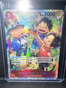 One Piece OP13 Ace & Sabo & Luffy SR - Image 1