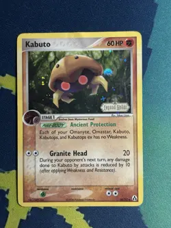 Kabuto 36/92 Ex Legend Maker Stamped Foil Reverse Holo Pokemon Card HP - Image 2