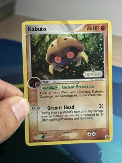 Kabuto 36/92 Ex Legend Maker Stamped Foil Reverse Holo Pokemon Card HP - Image 3