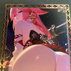 Goddess Story Gold METAL Card - Maiden Party - Serial Number #/100! Yae Bikini - Image 5