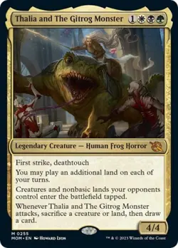 MTG - Thalia and The Gitrog Monster - March of the Machine - Light Play - Normal - Image 1