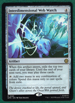 Interdimensional Web Watch - Marvel's Spider-Man SPM #165 - Magic MTG Card - Image 1