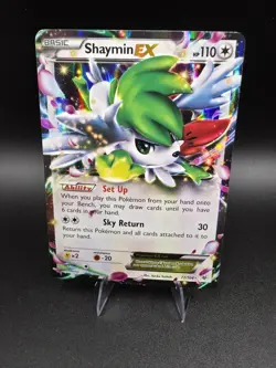 Shaymin EX 77/108 Ultra Rare Roaring Skies Pokemon Holo Foil Card 2015 TCG - LP - Image 1