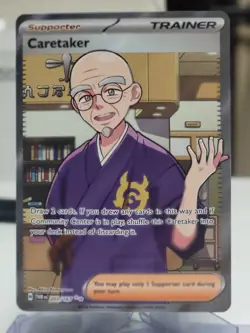 Pokemon TCG Twilight Masquerade Caretaker Ultra Rare Card 203/167 - Image 1