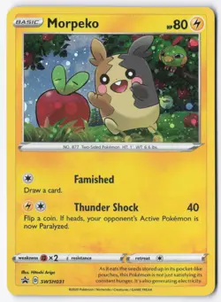 Morpeko Cosmos Holo Promo SWSH: Sword & Shield Promo Cards SWSH031 NM - Image 1