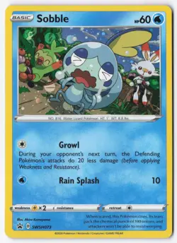Sobble Cosmos Holo Promo SWSH: Sword & Shield Promo Cards SWSH073 NM - Image 1