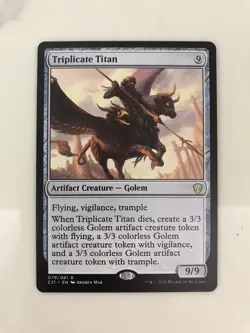 Triplicate Titan MTG Magic the Gathering Card NM Near Mint Commander 2021 C21 - Image 1