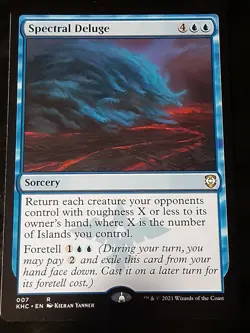 Spectral Deluge , Commander Kaldheim , NM ,MTG,FREE SHIPPING - Image 1