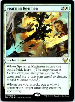 Sparring Regimen (Foil) Strixhaven: School of Mages, 29 NM - Image 1