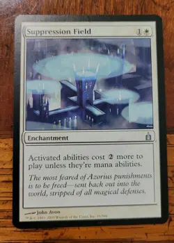 Suppression Field x1 MTG Ravnica Magic Light Play LP English - Image 1
