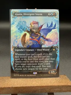 Alania, Divergent Storm (0344) *RAISED FOIL BORDERLESS* Bloomburrow MT/NM MTG - Image 1