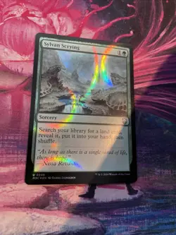 MTG Sylvan Scrying (Ripple Foil) Modern Horizons 3 Commander Near Mint Foil - Image 1