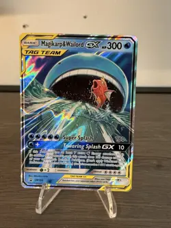 Pokemon Magikarp and Wailord Tag Team GX Promo Card Sun and Moon SM166 - Image 1