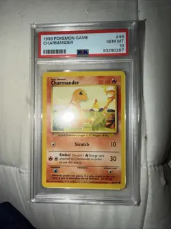 1999 Pokemon Charmander Base Set Unlimited #46 GEM MT PSA 10 - Image 1