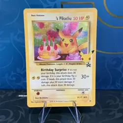Celebrations Birthday Pikachu #24 Pokemon TCG 25th Anniversary- NM #759 - Image 1