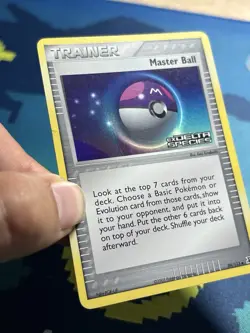 Master Ball 99/113 Ex Delta Species Trainer Reverse Foil Holo Stamped Pokemon MP - Image 4
