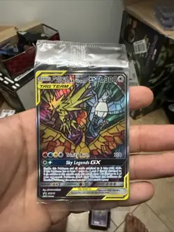 Pokemon TCG - Moltres Zapdos Articuno GX SM210, Hidden Fate Promo NEW SEALED - Image 1